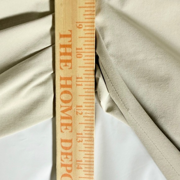 Peter Millar Crown Crafted Chino‎ Pants Men's 33x32 Tan Performance Flat Front - Picture 7 of 8